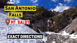 Hiking to San Antonio Falls, Mt. Baldy - Exact Directions -Waterfall