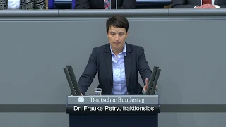 Generalaussprache zur Regierungspolitik - Frauke Petry