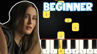 Snap - Rosa Linn | Beginner Piano Tutorial | Easy Piano