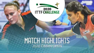 Nathalie Marchetti vs Amrute Shruti Vijay | 2020 ITTF Oman Open Highlights (Group)