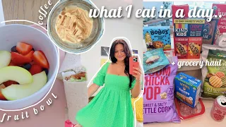 what I eat in a day *realistic* + grocery haul