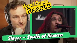 Vocal Coach REACTS - Slayer 'South of Heaven' (LIVE)