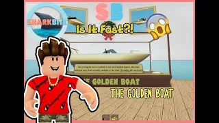 Golden Boat Review| ROBLOX SHARKBITE