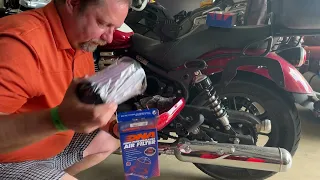 Super Meteor 650 DNA Air Filter installation & test- vzduchový filtr DNA