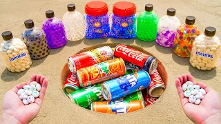 Different Orbeez, Mentos VS Coca Cola, Fanta, Mirinda, Schweppes, Sprite, Pepsi Underground