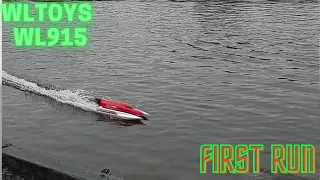 WLTOYS WL915 Speed Boat First run