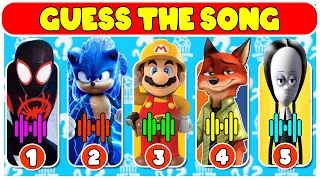 Guess The Character By Song | Super Mario Bros, One Piece Netflix,  Sonic, spider Man, Wednesday