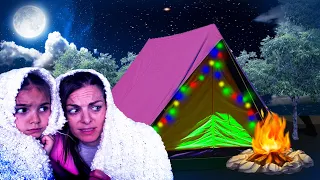 ACAMPANDO EN EL JARDIN DE CASA TODA LA NOCHE 24 HORAS PREPARANDO Itarte Vlogs