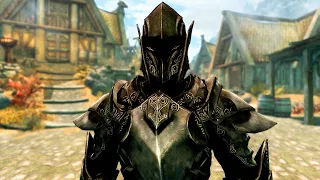 Skyrim СУПЕР ЛЕГЕНДАРНАЯ, ВЫЖИВАНИЕ, ПРОЗРАЧНЫЙ HUD#110 Эбонитовый воин