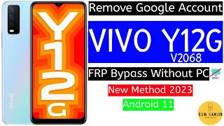 𝐕𝐈𝐕𝐎 Y12G/Y12s FRP Bypass Android 11/𝐕𝐈𝐕𝐎 Y12G Google Lock Bypass/FRP Unlock New Method Without Pc |