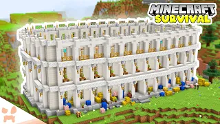 I Built A HUGE STORAGE COLOSSEUM in Minecraft Survival! (#38)