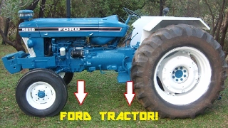 LOGGING with the FORD 5610 4WD TRACTOR Hauling logs out of the bush