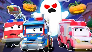 ハロウィンスペシャル!！レスキュー隊が不気味な謎を解き明かす！ | レスキューカーとレスキュートラック - 子供向けトラックアニメ 🚨 Super Truck