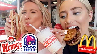 I only ate in AMERICAN FAST FOOD restaurants for 24hours..