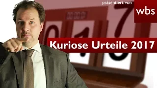 Duschen im Stehen verboten? - Die 5 kuriosesten Urteile 2017 | Rechtsanwalt Christian Solmecke