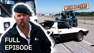 What Happens To A Car Trapped Between Two Trucks? | MythBusters | Season 4 Episode 2 | Full Episode