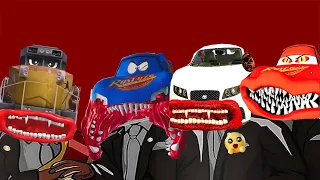 Epic escape Mcqueen Eater Vs Truck Eater Vs Car Eater - Coffin Dance Meme ( COVER )