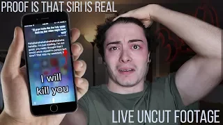 PROOF THAT SIRI IS POSSESSED AT 3 AM - LIVE UNCUT FOOTAGE 3:00 AM SIRI CHALLENGE!