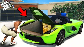 Franklin Find A Secret Base In His Supercar With Shinchan in GTA 5 ! (GTA 5 mods)