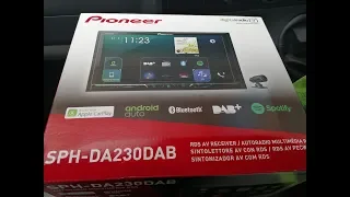 Pioneer SPH-DA230 DAB double din radio fitters review & install tips