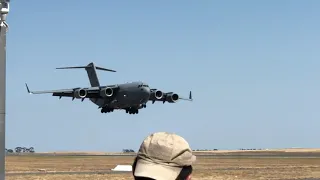 AVALON AIRSHOW 2019 | RAAF C-17 Slow Approach and landing