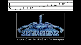 Scorpions - Always Somewhere Backing Track for Guitar
