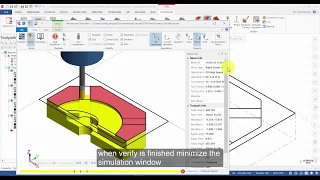 Mastercam 2018 Mill Essentials Tutorial 6 - Peel Mill (Captioned)