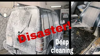 You won't believe what i found under the seats | Deep cleaning an old Pajero 4x4