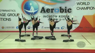 Hungary  (HUN) - 2016 Aerobic Worlds, Incheon (KOR) - Qualifications Step