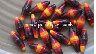 How to make your own colourful paper beads (part 1)