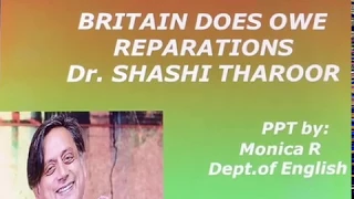 Britain Does Owe Reparations by Shashi Tharoor