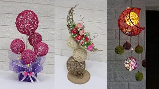 6 Jute Craft Ideas With Balloon | Home Decorating ideas handmade easy