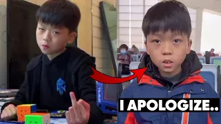 YIHENG WANG Apologized for giving the MIDDLE Finger at the Monkey League