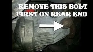 2005 FORD EXPLORER REAR DIFFERENTIAL REAR END REMOVAL