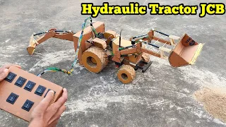 || How To Make a Working Model Of Hydraulic Tractor JCB || How To Make A Tractor ||