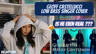 GEOFF CASTELLUCCI  - God Rest Ye Merry Gentlemen |REACTION  (Low Bass Singer Cover) WOW!!