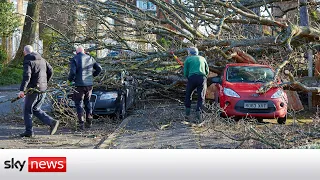 Four dead after Storm Eunice hits UK & Ireland