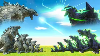 Epic Godzilla Battle | Growing Godzilla 2014 vs Super Godzilla - Animal Revolt Battle Simulator