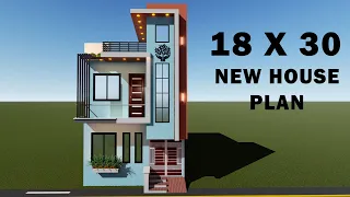 छोटे से प्लोट में सुन्दर सा नक्शा,18 by 30 ghar ka naksha,18*30 makan ka design,540sqft house design