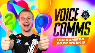 JANKOS BIRTHDAY BUFF | LEC 2022 Summer Week 5 Voicecomms