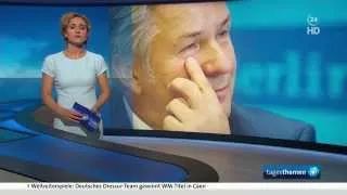 Tagesthemen 26/08/2014: Klaus Wowereit kündigt Rücktritt an [HD]