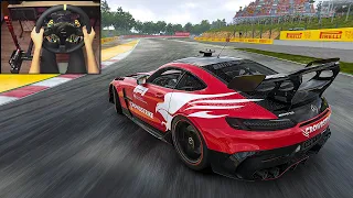 Mercedes-AMG GT Black Series Safety Car | F1 22 Gameplay | Spain | Moza R9 Steering Wheel