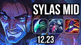 SYLAS vs IRELIA (MID) | 8 solo kills, 900+ games, Godlike, 17/4/6 | KR Master | 12.23