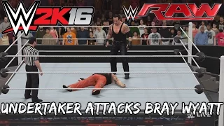 The Undertaker Attacks Bray Wyatt - Custom Scenario - WWE Raw 09/11/15 - WWE 2K16