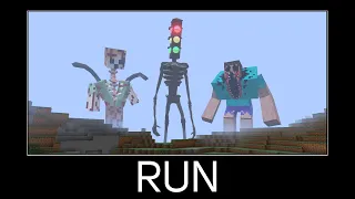 Minecraft wait what meme part 377 (Scary Alex,Scary Steve,Traffic Light Head)