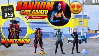 😱OMG!! 🔥I PLAYED RANDOM 😍GIRL GAMER AND SAME MATCH 🥵STYGAIN LIEGE 2X -SUIT AND  CHALLENGE 🔥ME