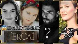 😱Conoce las Edades Reales de todos  los actores de la teleserie turca " HERCAI" ⬅️