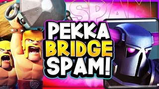 BEST DECK PEKKA BRIDGE SPAM GAMEPLAY 7500+ CLASH ROYALE