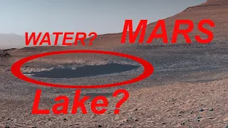 MARS Lake? Water seen by Curiosity Rover in Gediz Vallis Ridge. #space #mars