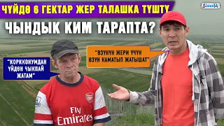 Чүйдө 6 гектар жер талашка түштү. Чындык ким тарапта?